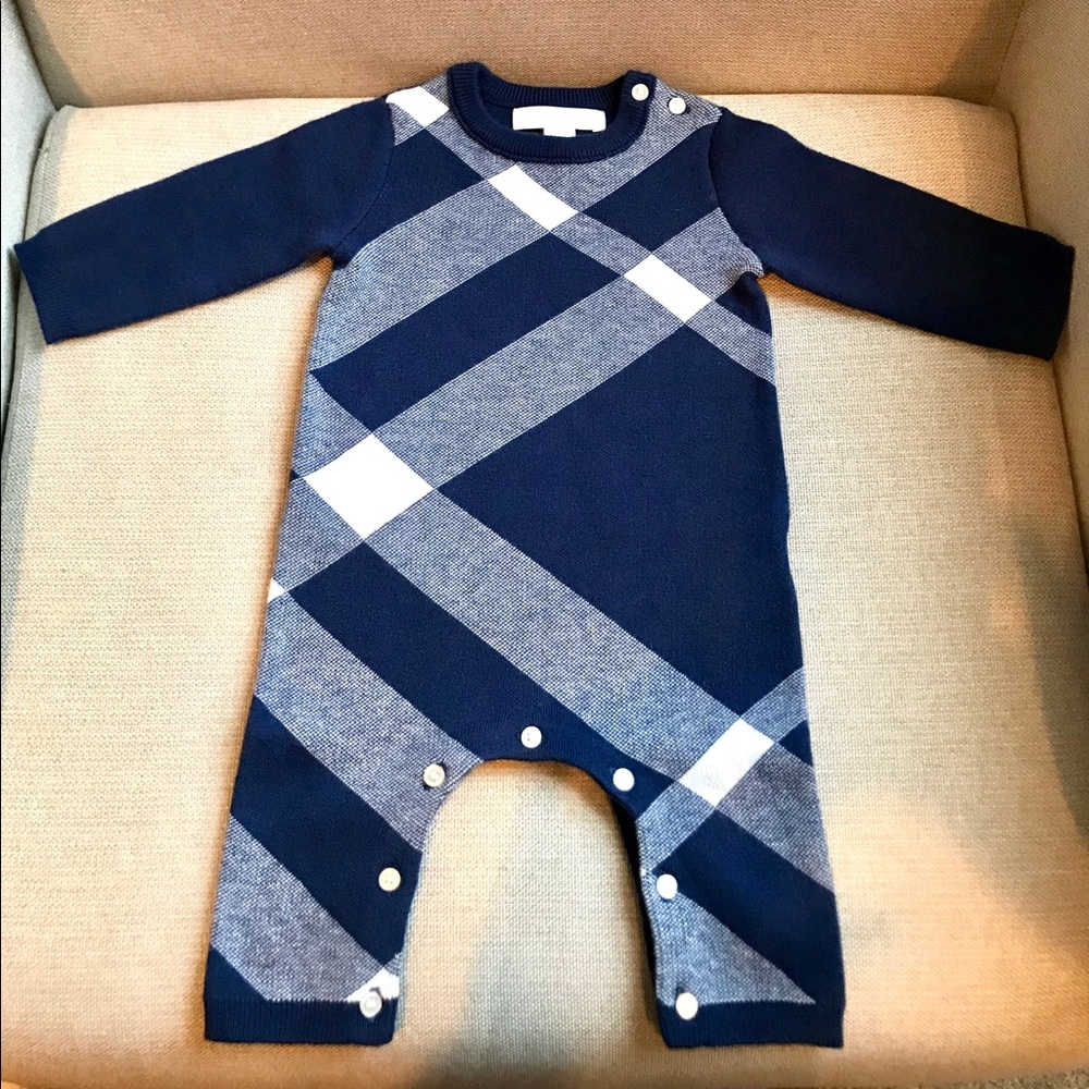 Burberry Infant Cashmere Blend Jumpsuit